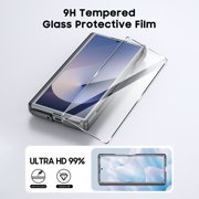 Oupeigar for Samsung Galaxy Z Fold 6 Case,Slide Rail Bracket [Hinge Protection & Screen Protection] PU Leather Matte PC Shockproof Case-Red Triangle