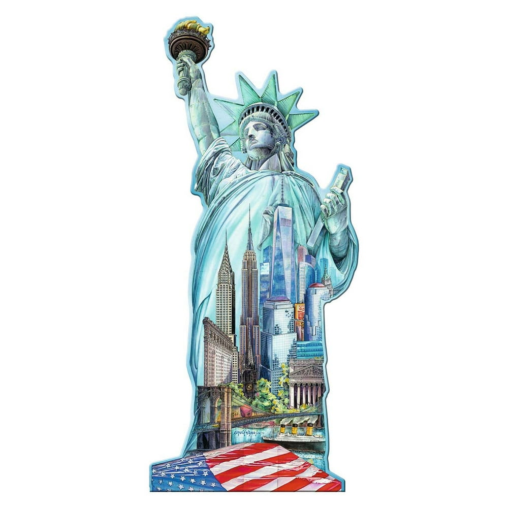 Ravensburger Silhouette Shaped Statue of Liberty New York 1000