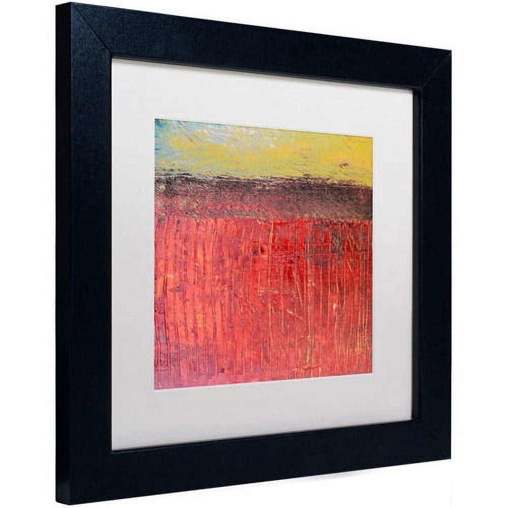 Trademark Fine Art "Cranberry Bog" Canvas Art by Michelle Calkins, White Matte, Black Frame