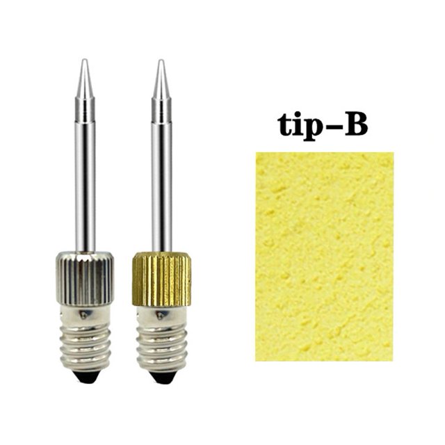 Replacement Soldering Iron Tips E10 Interface Battery Corrosion Resistant Long Life Electric Soldering Needle Tips for Indoor B