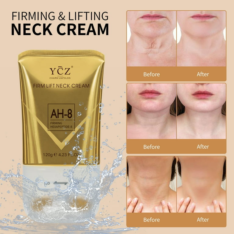 Ycz Ah8 Firming Neck Cream, Reduces Neck Lines, Moisturizes