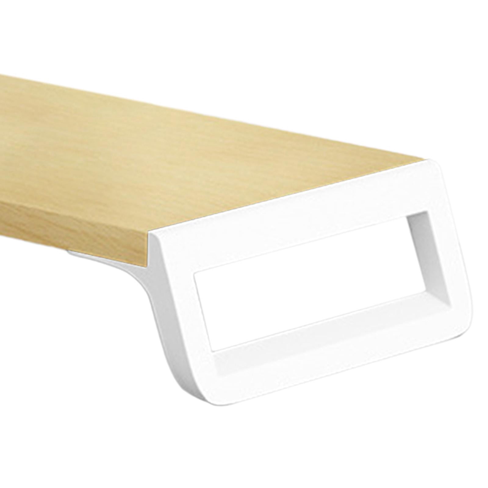 Wzmzjy Computer Monitor Riser, Monitor Stand Desk for Printer Monitor Desktop Shelf for wood and wihte