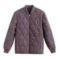 thumbnail image 1 of Veste de Baseball Matelassée Légère et Chaude pour l'Hiver, Manteau Court Rembourré à Col Montant, Mode Décontractée de Rue, Vêtement d'Extérieur pour Femmes, 1 of 3
