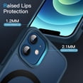 thumbnail image 6 of JETech Magnetic Case for iPhone 12 Mini 5.4-Inch Compatible with MagSafe, Translucent Matte Back Slim Shockproof Phone Cover (Blue), 6 of 6