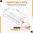 thumbnail image 2 of TEXIJUSO Pack of 6 Fridge Organiser Set - Clear Storage Containers & Drawers for Efficient Refrigerator Organisation – Space-Saving Fridge Storage Solutions for Food and Utensils, 2 of 8