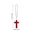 thumbnail image 6 of WEUVEB Red Rhinestone Cross Pendant Car Charm - Stylish Auto Interior Accessory for Vehicle Decoration, 6 of 7