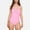Pink, variant on Swim Women's Twist Front One Piece Swimsuit with Halter Neckline and Ruched Tummy Control Detail - X Large, Pink