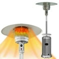 thumbnail image 2 of Garvee 48,000 BTU Patio Heater with Table & Wheels, Standing Outdoor Propane Heater in Stainless Steel, 2 of 7