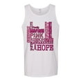thumbnail image 2 of Wild Bobby Breast Cancer Awareness Words of Encouragement Distressed Breast Cancer Awareness Men Tank Top, White, Small, 2 of 6
