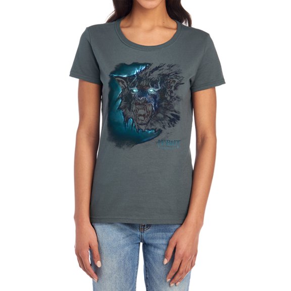 The Hobbit Warg Women's T Shirt, Charcoal, Small