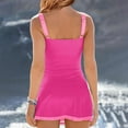 thumbnail image 7 of ZHUGeLI Tankini Swimsuits for Women Tummy Control Plus Size with Skirts 2 Piece Bathing Suits High Waist Modest Retro Swimwear, 7 of 7