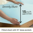 thumbnail image 2 of Twin Sheet Set - 1800 Ultra-Soft Microfiber Twin Bed Sheets - Double Brushed - Deep Pockets - Easy Fit – Wrinkle Free, 2 of 6