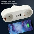 thumbnail image 4 of Wall Plate Socket Adapter Flame Retardant Voltage Protection Superior Safety Power Strip with USB Charging Ports, 4 of 8