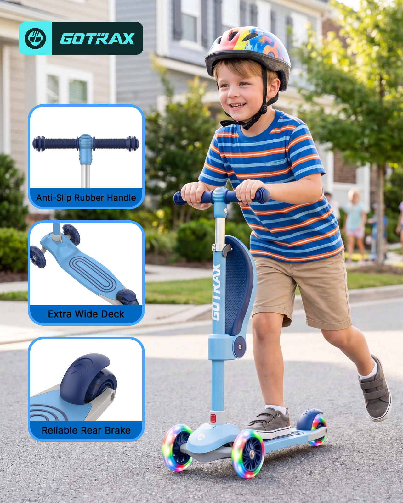 GOTRAX BoblooPro 3-Wheel Light-Up Kick Scooter photo 7