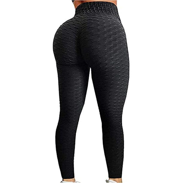 YOFIT Women Ruched Butt Yoga Pants Lifting Leggings High Waisted with  Pockets Sport Tummy Control Gym