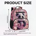 thumbnail image 7 of Pzuqiu Cherry Blossom Panda School Bag for Kids Toddlers Backpack for Girls 4-5 with Water Bottle Holder Kids Bookbag with Front Pocket Lightweight School Daycare Ideal for Young, 7 of 7