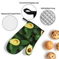 thumbnail image 3 of Cauagu Fresh Avocados Print Oven Mitts and Pot Holders 4 pcs Set,Extra Thicken Long Kitchen Oven Glove Potholders BBQ Gloves-Oven Mitts and Pot Holders(11 Inch), 3 of 6