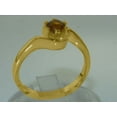 thumbnail image 2 of LBG British Made 10k Yellow Gold Citrine ring Womens Engagement Ring - 33 size options - Size 11.75, 2 of 5