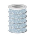 thumbnail image 2 of 5 Rolls Christmas Ribbon 1.5 inch Wide Decorative Ribbon for Gift Wrapping and Holiday Decorations Delicate White Flowers, 2 of 7