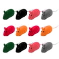 thumbnail image 5 of 12 juguetes divertidos para mascotas, ratones de peluche de dibujos animados, juguetes para gatos, ratones simulados, juguetes para gatos y perros (colores aleatorios), 5 of 5