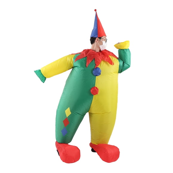 Disfraz De Joker Blow Up, Disfraz De Payaso Inflable De Poliéster 190T, Cómodo De Usar, Reutilizable, Impermeable Para Fiesta De Cosplay
