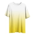 thumbnail image 3 of Jalioing Plus Size T Shirt for Women Casual Loose Short Sleeve Round Neck Pullover Tee Fashion Gradient Summer Shirts Tops, 3 of 6