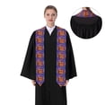 thumbnail image 4 of Fotbe Peace And Love Printed Class of 2024 Graduation Stole, 4 of 7