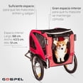 thumbnail image 4 of Remolque R16 para bicicleta 2en1 para mascotas rojo Gospel rojo M, 4 of 10