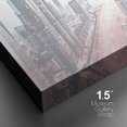 thumbnail image 4 of PixonSign Canvas Print Wall Art Vintage Film-Grain Techno City Architecture & Maps Cities Photography Realism Chic Scenic Colorful Blue Neon for Living Room, Bedroom, Office - 12"x18", 4 of 5