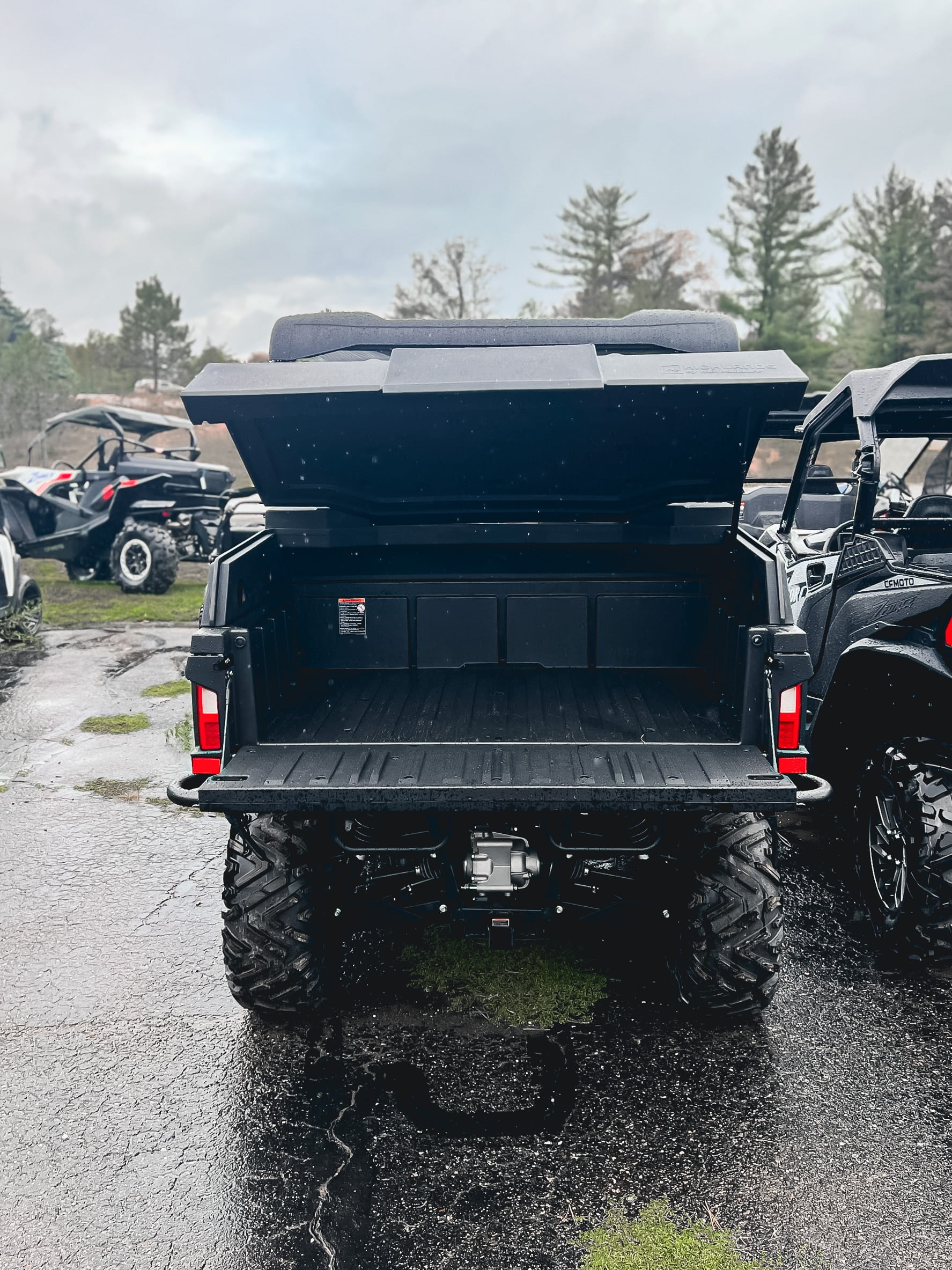Highlands UTV Rear Cargo Bed Cover for 2019-2026 CFMoto UForce 1000 and 1000 XL models - Waterproof Storage Bed Tool Cover