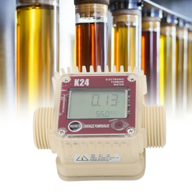 Medidor De Flujo De Combustible Digital, Diseño Modular Medidor De Flujo De Turbina Digital G1 Rosca Hembra 4 Unidades De Medida 20 BAR Para Diesel Para Líquido Químico