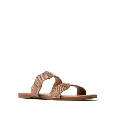 

Glimmer Rhinestone Slide Sandals