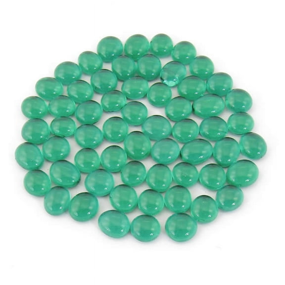 Crystal Dark Green Gaming Stones 12 - 14mm (40 or More) Chessex