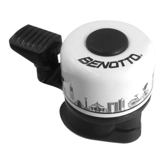 Timbre Bicicleta Unisex Aleación Blanco Benotto