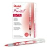 Pentel FINITO! Porous Point Pen, Extra Fine Point Tip, Red Ink, Box of 12 (SD98-B)