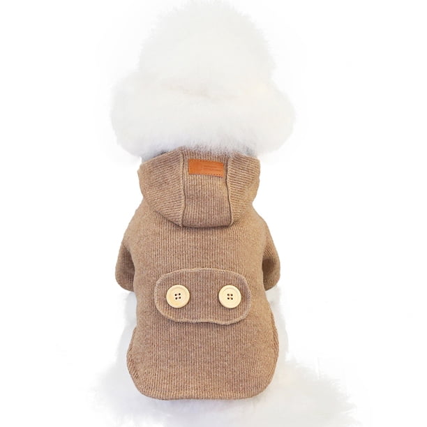 Abrigo de moda para mascotas Sudadera con capucha para mascotas con ropa con botones Ropa para mascotas primavera otoño invierno Abrigo para mascotas MFZFUKR BST3001372-3