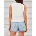 thumbnail image 6 of FreshPretty Crew Neck Tank Top for Women Sleeveless Ribbed Contrasting Slim Fitted Y2k Casual Basic Shirts Spring Summer Tops, 6 of 9