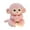Pink, variant on QITOWM 30cm Soft-Plush Monkey Baby Teddy Pillow - Cute Monkey Doll Figurine - Toy Decoration Item - Festival Gift - (Brown Plush Toy)