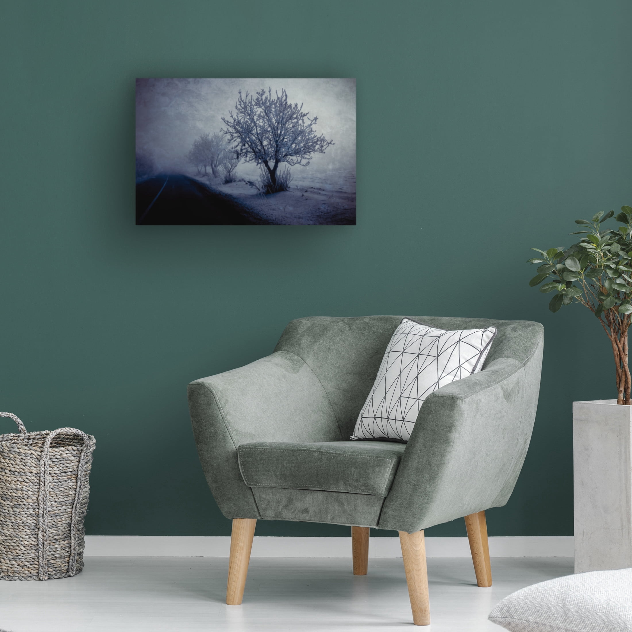 Trademark Fine Art Farid Kazamil At night foggy Canvas Wall Art