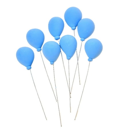 

Leadrop 8Pcs Miniature Landscape Balloon DIY Function Vivid Creative Doll House Clay Balloon Decor for Collector