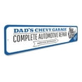 thumbnail image 3 of Chevy Garage Complete Automotive Repair Mechanic Aluminum Metal Decor Sign - 4x18 inches, 3 of 4