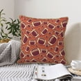 thumbnail image 6 of Xecao American Football1 Print Soft Velvet Decorative Throw Pillow Covers, Square Cushion Cases for Bed, Sofa, Living Room, Car, and Indoor Outdoor Use-20"x20", 6 of 8