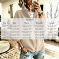 thumbnail image 4 of Fleece Jacket for Women Fashion Casual Cozy Solid Color Long-Sleeve Outerwear for Fall Winter Daily Outdoor Lounge, 4 of 9