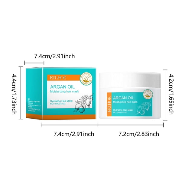 Set completo de aceite marroquí para el cabello: champú, acondicionador, mascarilla y sérum (100 g)