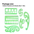 thumbnail image 2 of ziyahi 1 Set Circle Stencil Plastic High-quality Convenient Use Eye-catching Templates for Drafting Exquisite Appearance Long Lifespan Type 10, 2 of 5
