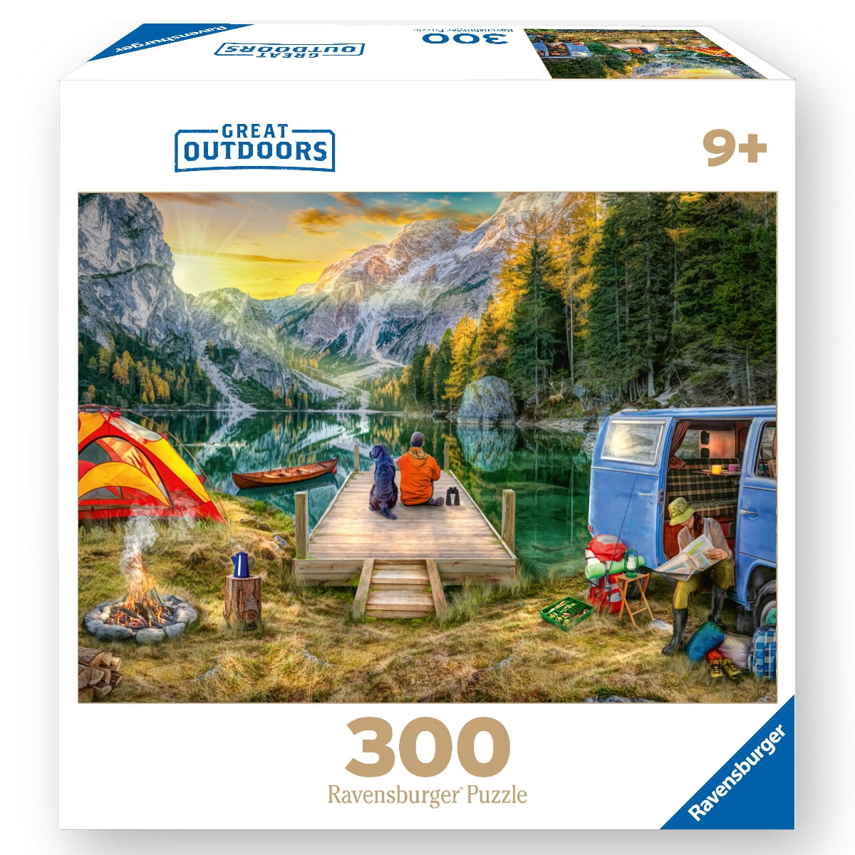 Ravensburger Great Outdoors Puzzle Series Calm Campsite 300 Piece