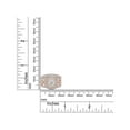 thumbnail image 6 of Round Cut Lab Created Moissanite Diamond Infinity Halo Engagement Wedding Bridal Ring Set In 14K Rose Gold Over Sterling Silver(G-H Color,VVS1 Clarity,1 Cttw)-7.5, 6 of 8