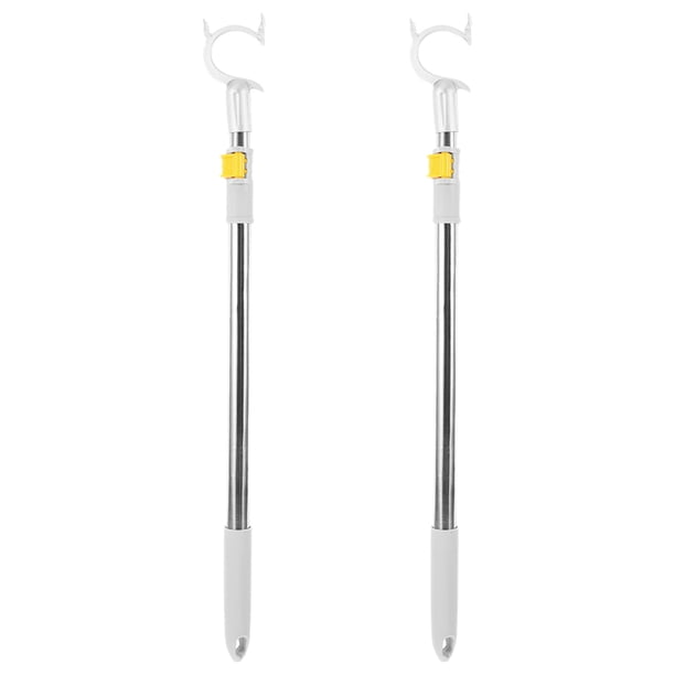 2 ganchos para ropa, perchas extensibles para colgar ropa, luz y plantas.