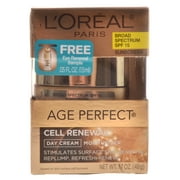 L'Oréal Paris Age Perfect Cell Renewal Day Cream Moisturizer with Broad Spectrum SPF 15, 1.7 Oz.