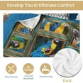 thumbnail image 3 of Fleece Throw Blanket for Couch Sofa, Fuzzy Soft Cozy Blankets and Throws Warm Lightweight Plush Lap Blanket for Women Men, 50 x 60 inches, Macaws Parrot Blankets, 3 of 6